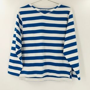 Alex Mill Long Sleeve Sweater Top Striped Blue White Size Small